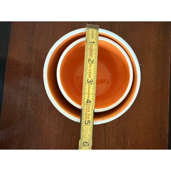 Terramoto Ceramic Set 2 Nesting Halloween Bowls Spiders, Spooky Jack-O-Lanterns - Picture 7 of 8